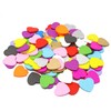 Multi Coloured 18mm Love Hearts Wooden Shabby Chic Craft Scrapbook