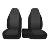 runfider 2Pcs 60/40 Cloth High Back Bench Seat Cover Fit