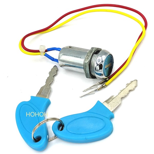 HOHOH 2 Wire Ignition Key Switch Lock Scooter ATV Moped