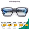 VISOONE Progressive Multifocal Anti-Fog Reading Glasses with Anti-Blue Light and