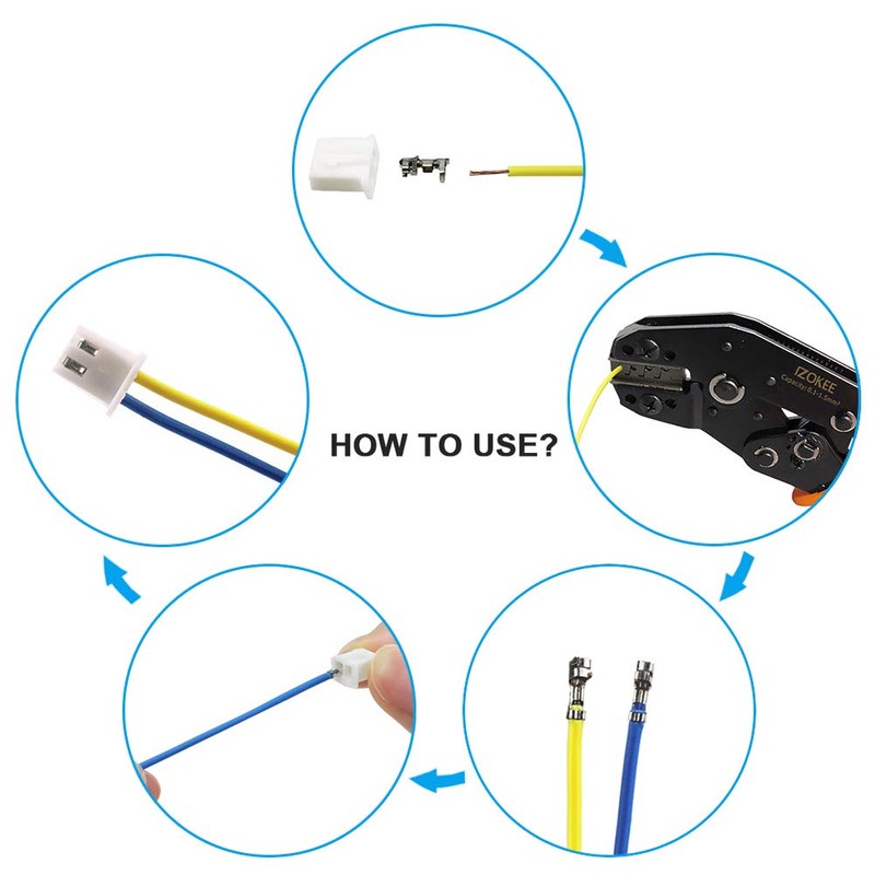 IZOKEE XH Connector Kit with Base Post Housing Contact Pin