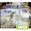 Scrapbook Accessories Set, 54 Sheets Garden Flowers Street Scenery Pre-Cut