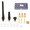 Welding Torch Kit Glass Nozzle Gun Tail Tungsten Clamp Silicone