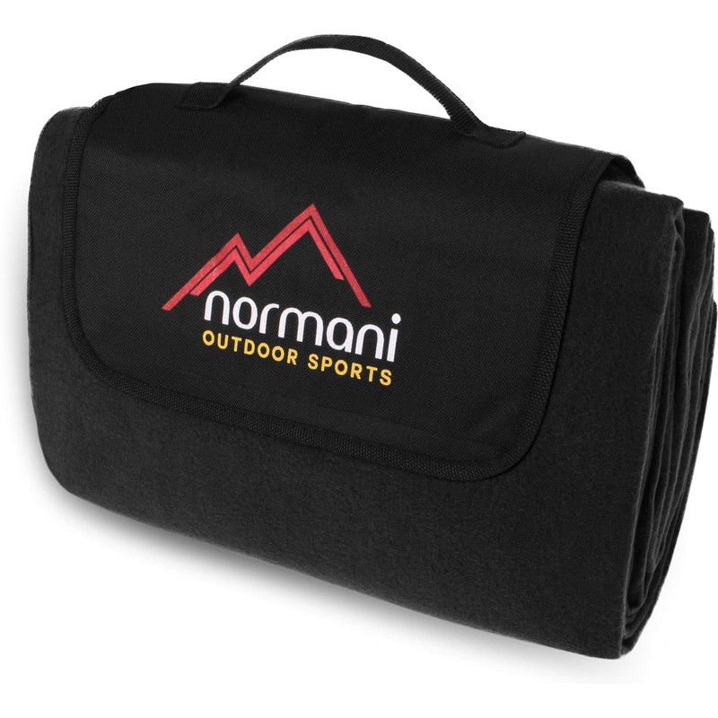 normani Outdoor Camping Blanket Fleece with Carry Handle Waterproof Insulated