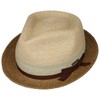 Stetson Contrast Brim Player Toyo Straw Hat - Two-Tone Hat