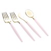 Luxe Party 128 Pieces Two Tone Plastic Disposable Cutlery |
