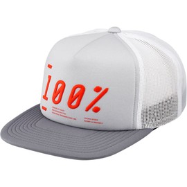 100% Men's Transfer Trucker Adjustable Hats,One Size,Grey