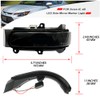 NSLUMO Sequential Amber Led Side Mirror Turn Signal Lights for