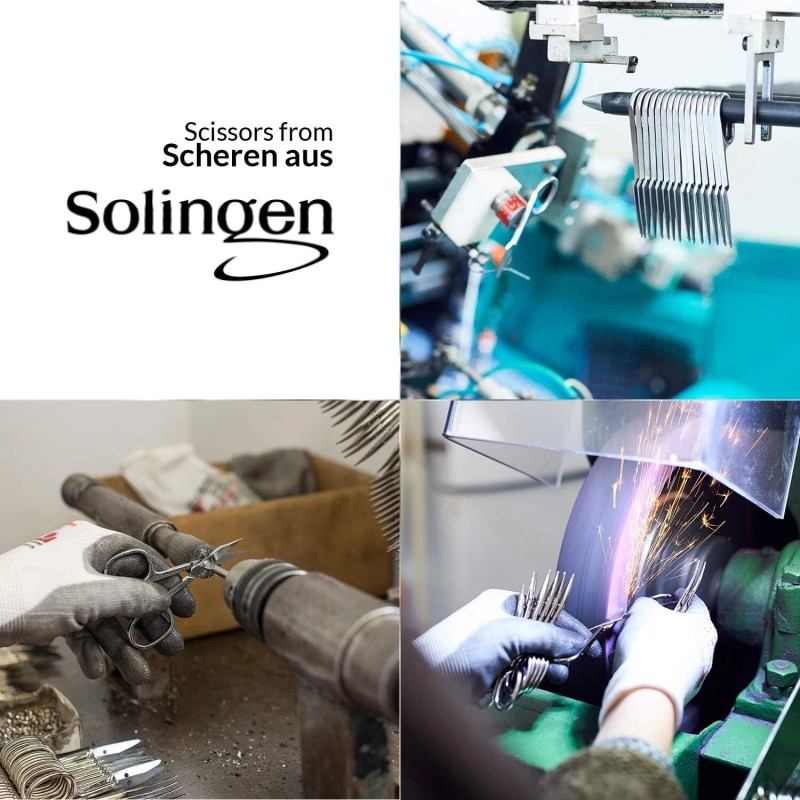 marQus Extra Sharp Curved Cuticle Scissors Professional Grooming Tools With