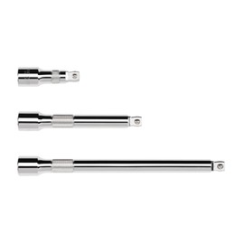 TEKTON 1/2 Inch Drive Wobble Extension Set, 3-Piece (3, 6, 10 in.) | SHA92015