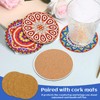 6 Pcs Diamond Painting Coasters Drink Coasters, DIY Diamond Art