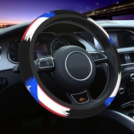 Puerto Rico Steering Wheel Cover for Women Men Anti-Slip Breathable and Sweat Absorption Universal Cute Steering Wheel Protector Car Accessories