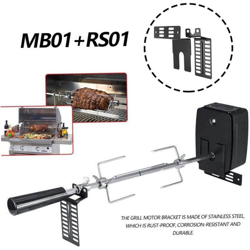 Barbecue Grill Motor Support Stainless Steel Porous Universal Electric Grill
