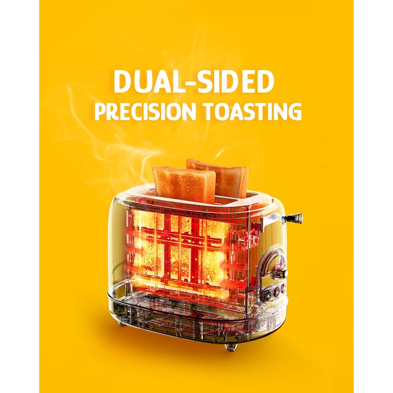 Hazel Quinn X Eduardo Recife Collaboration 2-Slice Retro Toaster, 6