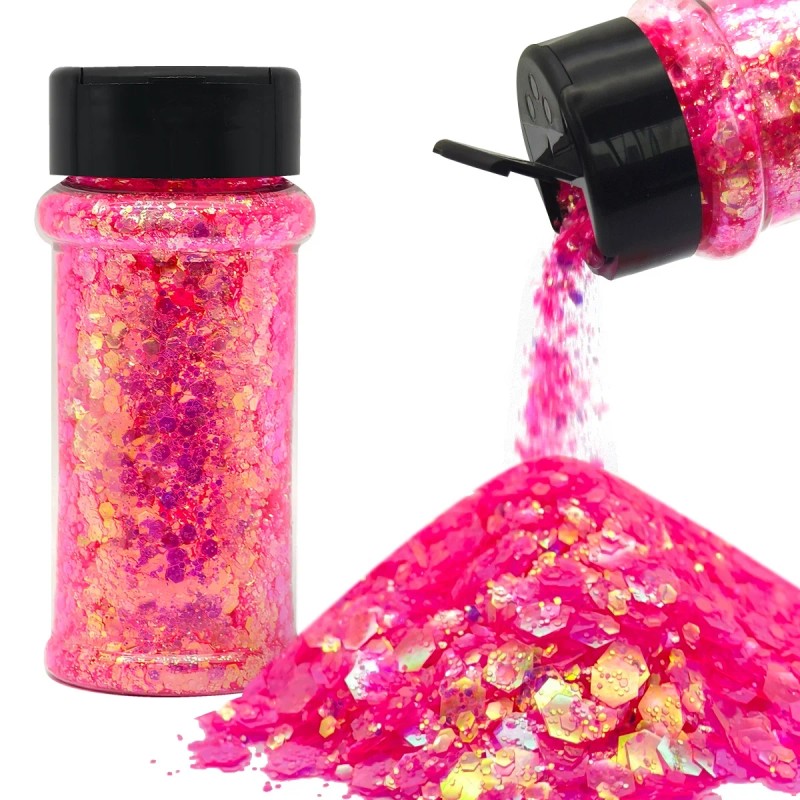24 Pcs Sparkly Glitter for Crafts, Tumbler & Nail Design,