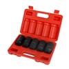 wangtney 5Pcs 1/2" Drive Deep Impact Socket Set 12 Point