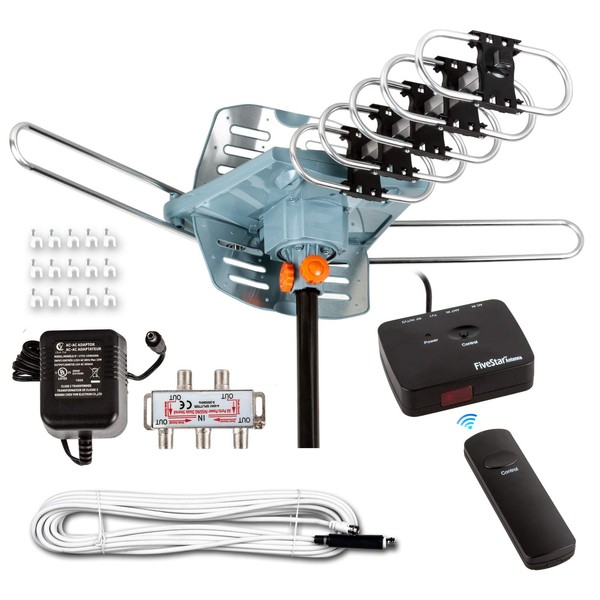 Five Star HDTV Antenna Amplified Digital Outdoor Antenna 150 Miles