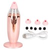Silicone Blackhead Remover 3 Suction Levels 3 Replacement Tips USB
