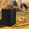 YUDI & GARDEN 46 Gallon Square Collapsible Yard Waste Bin,