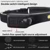 LED Headlamp Portable USB Rechargeable Silicone COB Flood Headlight with
