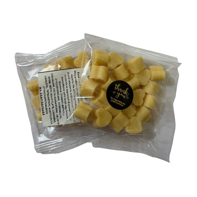 20 x Highly Scented Wax Melts Mini Hearts Handmade, Cruelty