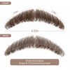 Realistic Mustache Human Hair, Handmade Fake Beards with Invisible Soft