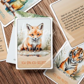 HappyArts® 50 Affirmation Cards for Children, Educational Value, Strengthen Self-Confidence, 10.5 x 7.4 cm, Understanding Feelings, Mindfulness, Promote Self-Love