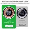 Yourkar Car Bling Engine Start Ring Decal, Sparkling Crystal Rhinestone