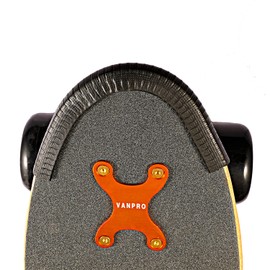 VanPro Skateboard Longboard Deck Guard Protector, Rubber Edge Guard, Edge Protection (Black, 7.84inh)..