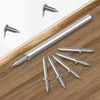 100 Pcs Double Head Skirting Thread Seamless Nail - Double