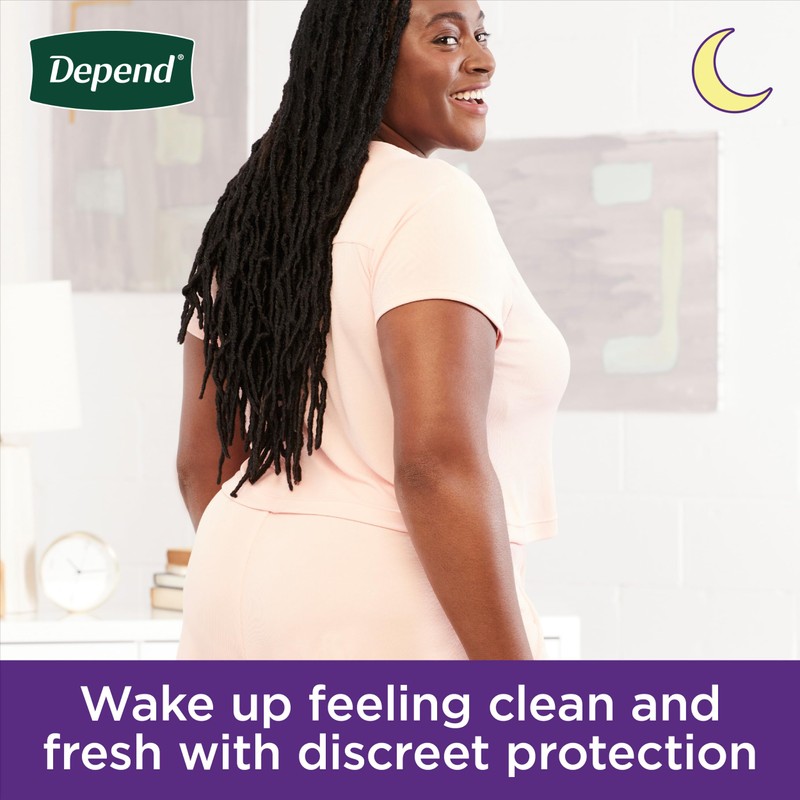 Depend Night Defense Adult Diapers, Incontinence & Postpartum Bladder Leak