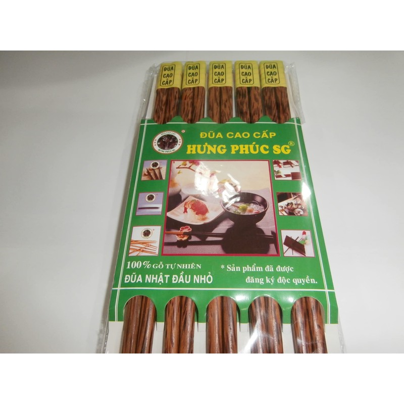 Hung Phuc SG Set of 10 Pairs Vietnamese Coconut Wood