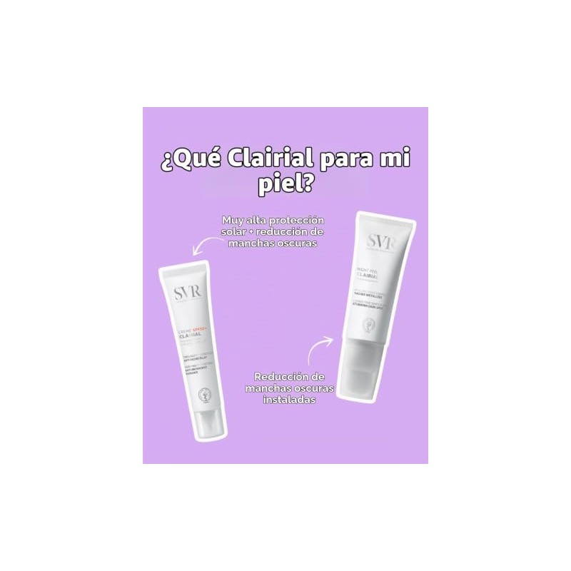 SVR Clairial Crema Despigmentante Facial con Protección Solar FPS 50+