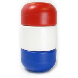 5 Inch x 9 Inch Handi-Lock Float (Red/White/Blue, 3/4 Inch Rope)