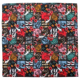 Gegege no Kitaro Lunch Cloth, Japanese Pattern, Black