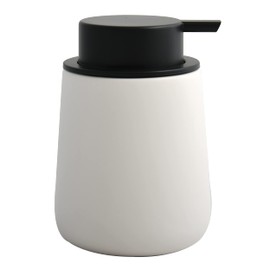 MSV Maonie Ceramic Soap Dispenser Liquid Soap Dispenser 300 ml Matt White
