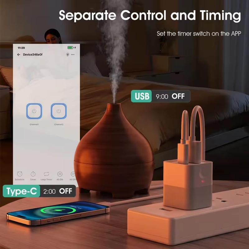 MHCOZY eWelink app Micro WiFi USB Type A Adaptor, Smart