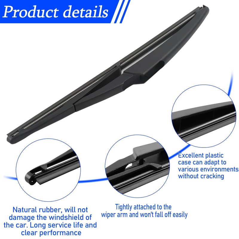 Rear Wiper Arm Blade Back Windscreen Wiper Assembly Replacement for