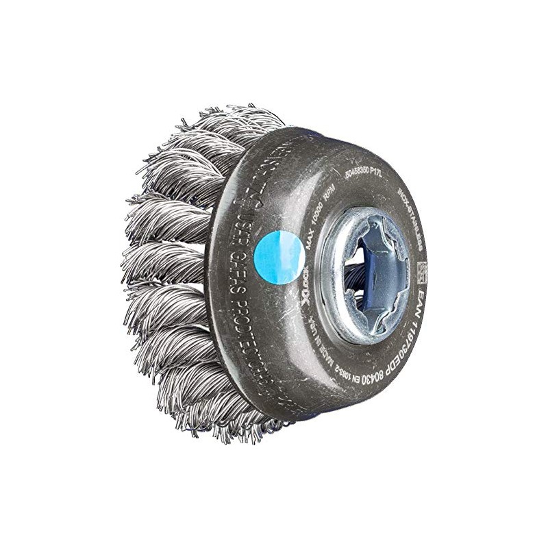 PFERD Cup brush, diameter 80 mm, knotted, 0.50 mm stainless