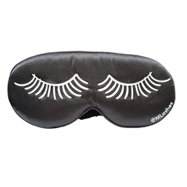 Antifaz para Dormir con Diseño de Pestañas, Protector de Extensiones de Pestañas, Negro, Material Suave