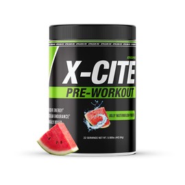 ATHLEAN-X X-CITE Pre-Workout Supplement - Boost Energy, Endurance, and Focus with Natural Ingredients - Jolly Watermelon Pucker