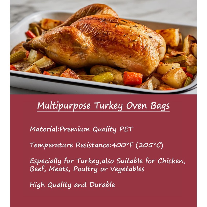 10 Counts Oven Bags Turkey Size | Cooking Roasting Bags