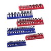 VEVOR Magnetic Socket Organizer Set, 6PCS Socket Holder, 1/4'', 3/8''