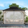 BPS 10' x 13' Gazebo Universal Mosquito Netting Screen Replacement,
