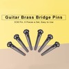 6Pcs Guitar Bridge Pins, Brass Pin Acoustic Guitar Strings Nail