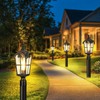 Slypadan Dusk to Dawn Outdoor Post Lights,Black Waterproof Lamp Post