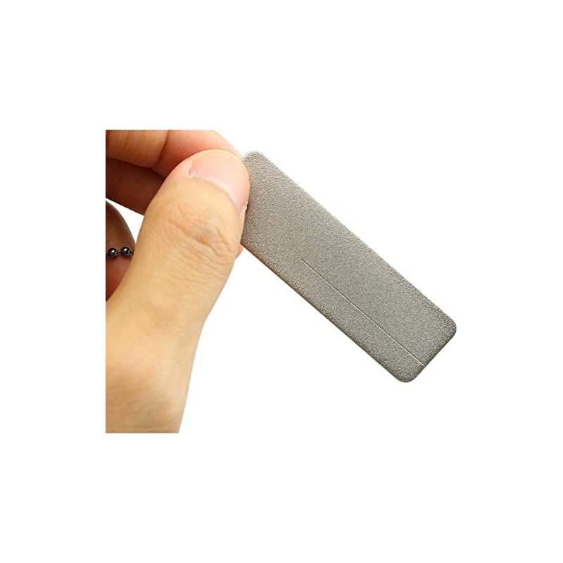 TAODAN Mini Portable Diamond Stone Sharpener with Keychain, EDC Mini