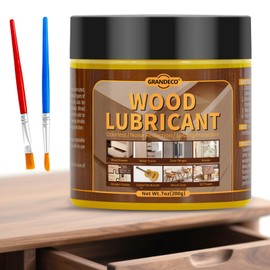 Wood Lubricant for Drawers, Doors, Hinges 7oz, Upgrade Multi-Purpose Paste Wood Wax, Drawer & Door Hinge Lubricant, Restore & Maintain Wooden Slide, Eliminate Sticking & Noise