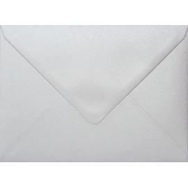 C5 Pearl White C5 Coloured envelopes for A5 Greeting Cards Wedding Invitation Crafts 162x229mm- Pack of 25 envelopes (Pearl White)
