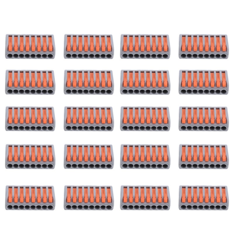 20Pcs Push Wire Wiring Connector Universal Quick Connect Terminal Blocks